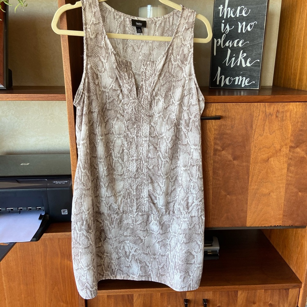 Long silky tank